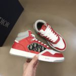 Christian Dior Women's B27 High-Top Sneaker Red For Women CD