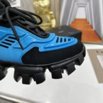 Prada Cloudbust Thunder High-Top Sneakers Blue/Black For Women 1.9in/50mm PRD
