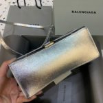 Balenciaga Hourglass Small Handbag In Sliver, For Women, Women's Bags 9in/23cm