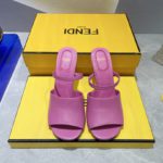 Fendi First Dark Pink High-Heeled Sandals For Women