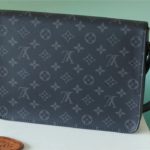 Louis Vuitton S Lock A4 Pouch Taurillon Black For Men, Men's Bags, Shoulder And Crossbody Bags 10.6in/27cm LV 