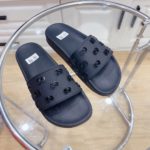 Gucci Women's Rubber GG Slide Sandals Black For Women ‎573922 JDR00 1000