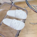 Gucci Men's Rubber GG Slide Sandals White For Men 573922 JDR00 9014