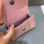 Balenciaga Hourglass Mini Handbag With Chain In Light Pink, For Women, Women's Bags 4.7in/12cm
