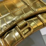 Balenciaga Hourglass Mini Handbag With Chain In Gold, For Women, Women's Bags 4.7in/12cm 6646761S49M8005