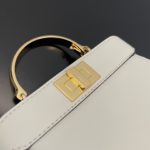 Fendi Peekaboo ISeeU Petite White Micro Bag For Woman 11cm/4.5in