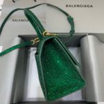 Balenciaga Hourglass Small Handbag In Green, For Women, Women's Bags 9in/23cm