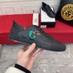 Gucci Men's Ace GG Embossed Sneaker With G And Bee Black For Men ‎‎625787