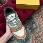 Fendi Match Low Tops In Amaranth For Women 8E8252AI1NF1H1E