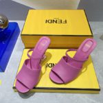 Fendi First Dark Pink High-Heeled Sandals For Women