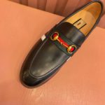 Gucci x Adidas Men's Loafers Black For Men GG Shoes ‎702284 1DOQ0 1061