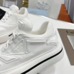 Prada Re-Nylon And Brushed Sneakers White For Women 1.96in/50mm PRD