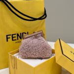 Fendi First Mini Pink Mink Bag For Woman 11.5cm/4in