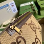 Gucci Jumbo GG Belt Bag Camel And Ebony Jumbo GG Canvas For Women  15.3in/39cm GG 696031 UKMDG 2570