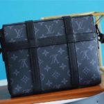 Louis Vuitton Trunk Messenger Monogram Eclipse For Men, Men's Bags, Shoulder And Crossbody Bags 9.4in/24cm LV M45727