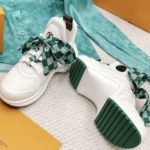 Louis Vuitton Women's LV Archlight Sneaker White And Green For Women LV 1AACUO