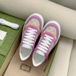 Gucci Men's GG Sneaker Pink And Purple Supreme For Men ‎‎670408 UPG90 5471