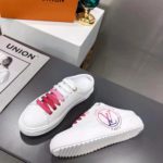 Louis Vuitton Women's Time Out Open-Back Sneaker Fuchsia Pink For Women LV 1AA1CD