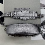 Balenciaga Le Cagole XS Shoulder Bag In Grey, For Women, Women's Bags 10.2in/26cm