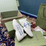 Gucci Women's Rhyton Sneaker With Anchor White Ivory For Women 576052