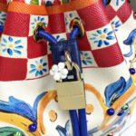 Dolce & Gabbana Print Crespo Bucket Bag Multicolor With Branded Plate For Women DG Bag
