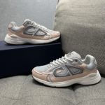 Christian Dior Women's B30 Sneaker Gray Mesh And Light Pink For Women CD