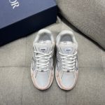 Christian Dior Women's B30 Sneaker Gray Mesh And Light Pink For Women CD