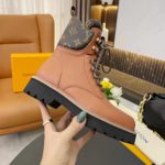 Louis Vuitton Women's Territory Flat Military Boot Brown For Women LV