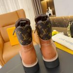 Louis Vuitton Women's Territory Flat Military Boot Brown For Women LV