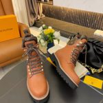 Louis Vuitton Women's Territory Flat Military Boot Brown For Women LV