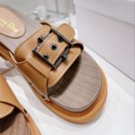 Christian Dior Women's Diorquake Slide Brown For Women CD