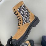 Christian Dior Women's Dior With Oblique Jacquard Ankle Boot Brown For Women CD