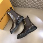Louis Vuittion LV Bold Chelsea Boot Brown For Men LV 1A9FEK