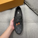 Louis Vuittion LV Driver Moccasin Black For Men LV 1AAF38
