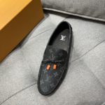 Louis Vuittion LV Driver Moccasin Black For Men LV 1AAF38