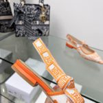 Christian Dior Women's J'Adior Slingback Pump Orange For Women CD 0.7in/ 2cm