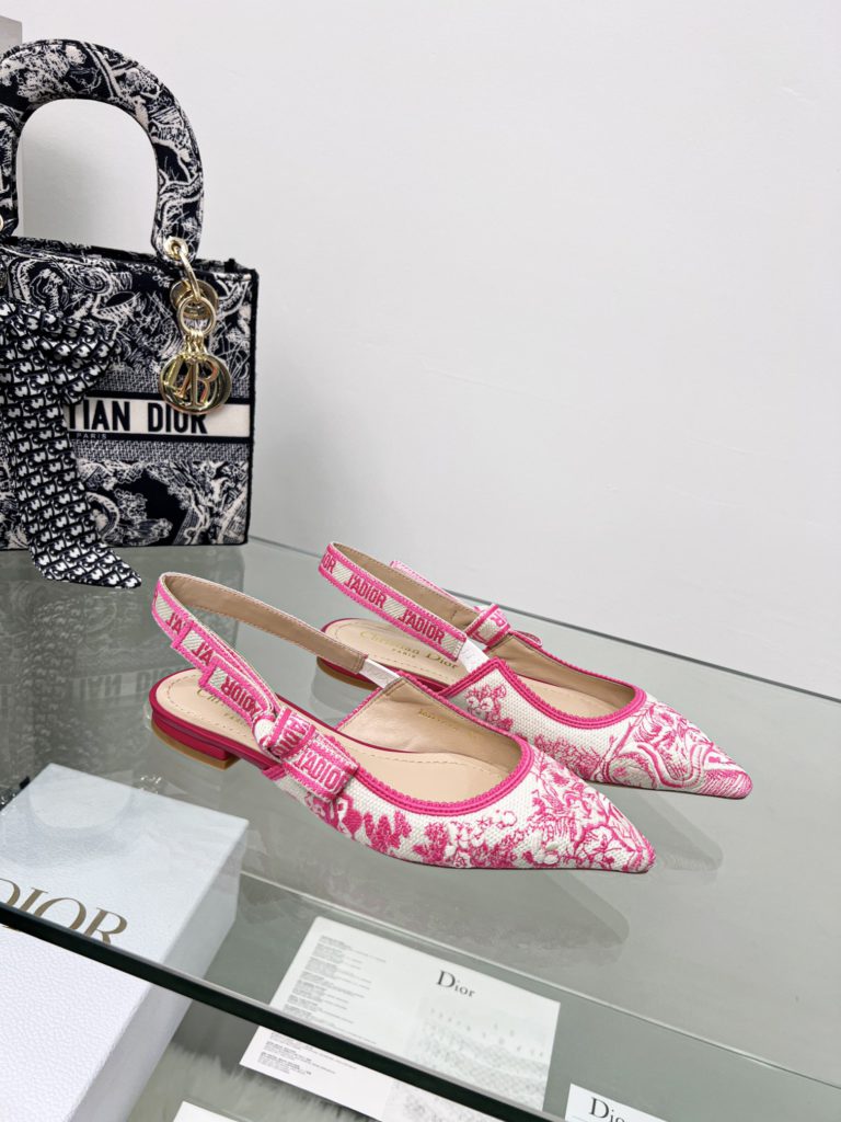 Christian Dior Women's J'Adior Slingback Pump Pink For Women CD 0.7in/ 2cm