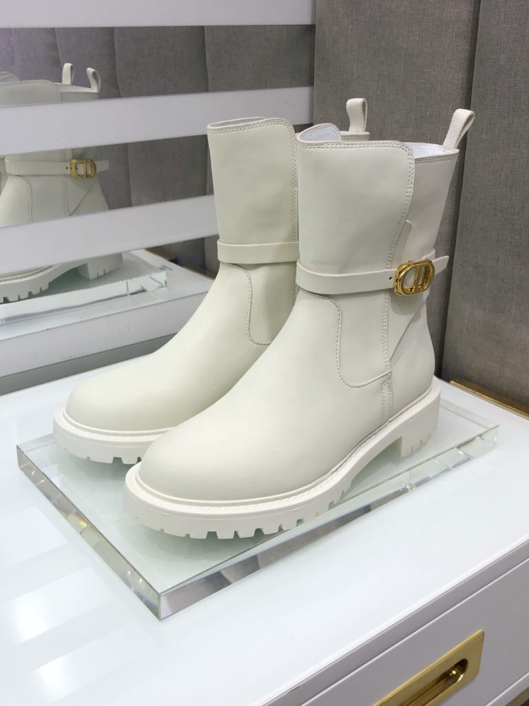 Christian Dior Women's Dior Empreinte Ankle Boot White For Women CD