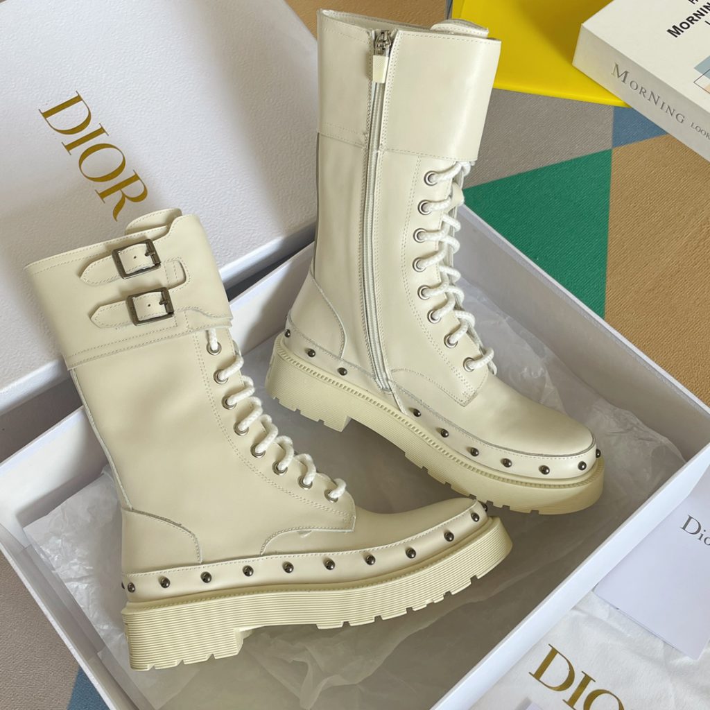 Christian Dior Women's Diorquake Ankle Boot White For Women CD