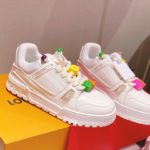 Louis Vuitton Women's LV Trainer Sneaker White For Women LV
