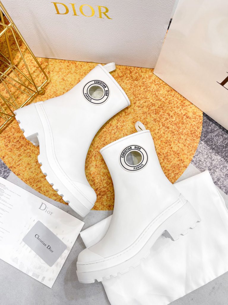 Christian Dior Women's Dior Symbol Ankle Boots White For Women CD KCI770VSO_S03W