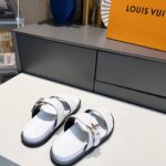 Louis Vuitton Women's Bom Dia Flat Mule White For Women LV