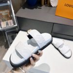 Louis Vuitton Women's Bom Dia Flat Mule White For Women LV