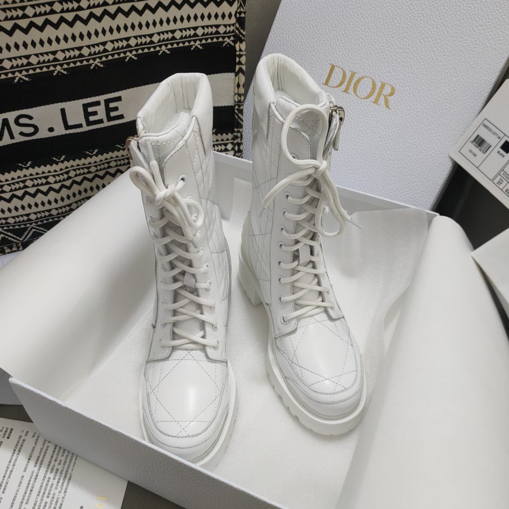 Christian Dior Women's D-Leader Ankle Boot Bright White For Women CD