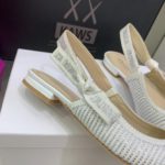 Christian Dior Women's J'Adior Slingback Ballerina Flat Bright White For Women CD