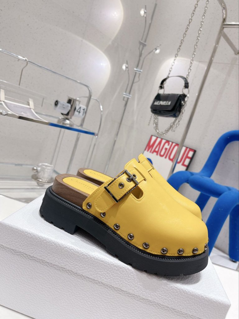 Christian Dior Women's Diorquake Clog Yellow For Women CD
