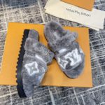 Louis Vuitton Women's Paseo Flat Comfort Mule Grey For Women LV