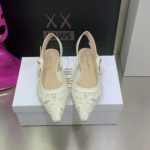 Christian Dior Women's J'Adior Slingback Ballerina Flat White For Women CD