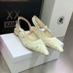 Christian Dior Women's J'Adior Slingback Ballerina Flat White For Women CD