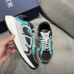 Christian Dior Women's B30 Sneaker Gray Mesh And Green For Women CD